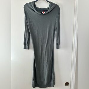 Banana Republic Gray Long Sleeve Dress